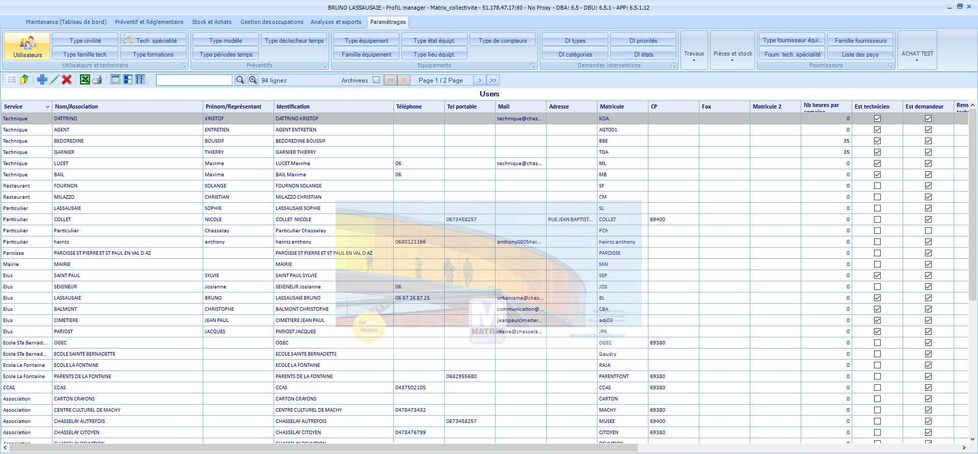 screenshot of Matrix Collectivities